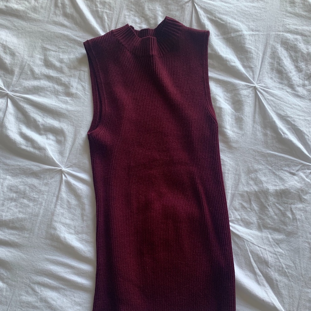 High neck sleeveless top